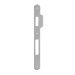 Incontro Serratura Sicurezza Bordo Tondo Con Aletta Frontale 22x238 mm. NIK-Nichelato | AGB