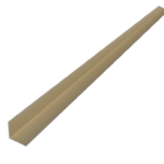 Profilo Angolare cm.200 Alluminio Anodizzato Alpax Oro Opaco mm.10x10x1  AL.GO
