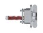 Cerniera Invisibile Istar AN107 3D Porta a Filo mm.110x24x21h kg.40 Chiusura Automatica Cromo Satinato   Anselmi