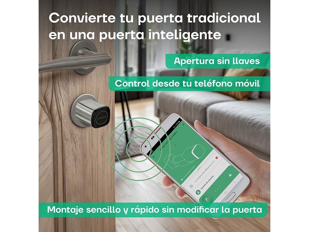 Cilindro Europeo Elettronico Cyclo con App Mobile e Scheda RFID A:30+B:30+30=L:90 mm  Arregui - immagine 2