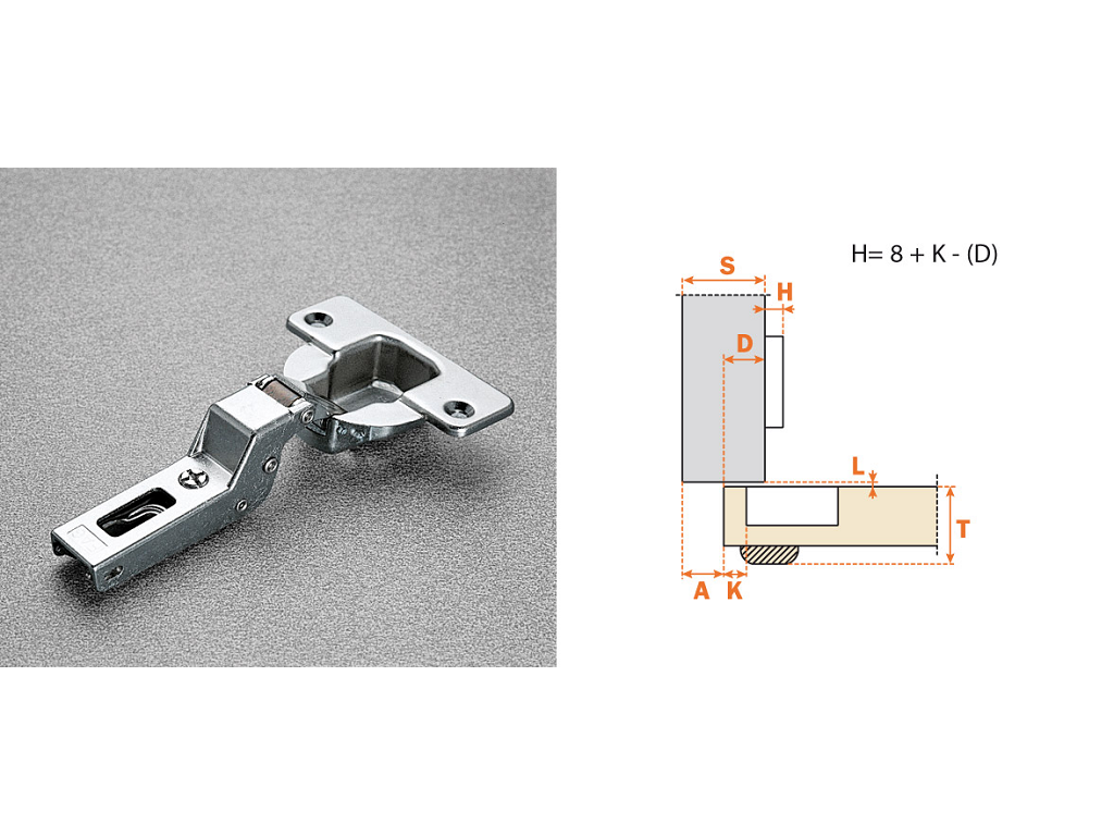 arscfa7g99.png Cerniera per Mobili Automatica 94° Serie F da avvitare Foro d.40 Sormonto 11 | Arturo Salice - immagine 1