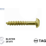 VITE LEGNO TB TAGLIO DIN 96 OTTONATA IIN BLISTER DA PEZZI 25 mm.2,5 VARIE LUNGHEZZE   MUSTAD