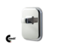 Nottolino wc Q8 Rosetta Rettangolare mm.62x78x4h + Borchia  NOT506 varie finiture  Comit - immagine 2