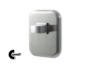 Nottolino wc Q8 Rosetta Rettangolare mm.62x78x4h + Borchia  NOT506 varie finiture  Comit