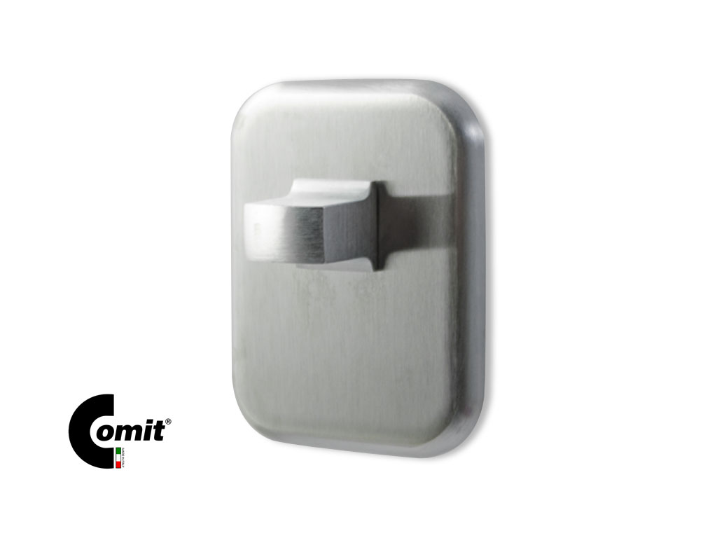 citb150l2f2b.png Nottolino wc Q8 Rosetta Rettangolare mm.62x78x4h + Borchia NOT506 varie finiture Comit - immagine 1
