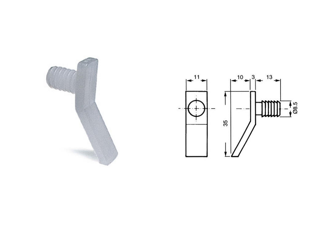 cof040262000044.png Fermacassetto Nylon d.8,5 Neutro - immagine 1