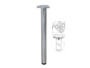 CONFEZIONE GAMBE TAVOLO pz.4 METALLO CON PIASTRA DIAMETRO 60 mm. ALTEZZA 71 cm. CON REGOLABILE