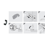 Limitatore angolo di apertura per cerniera Clip Top 110° per Angolo 86° Plastica Nero | Blum