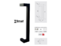 Maniglione Nevada Q Zancato mm.25x25 Interasse 350 mm.375x70h AISI304 Inox varie finiture | Fimet Maniglie