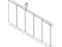 Profilo Maniglia Alluminio per Frontali Senza Maniglia mm.2500h mm.34,5x8,5 Argento Anodizzato (E6/Ev1) - immagine 4