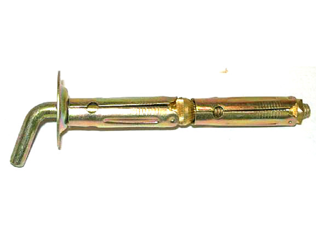 hod6560016.png Tassello Metallo Espansione doppio mm.9 con Gancio corto Blister da pz.4 | Hodara - immagine 1