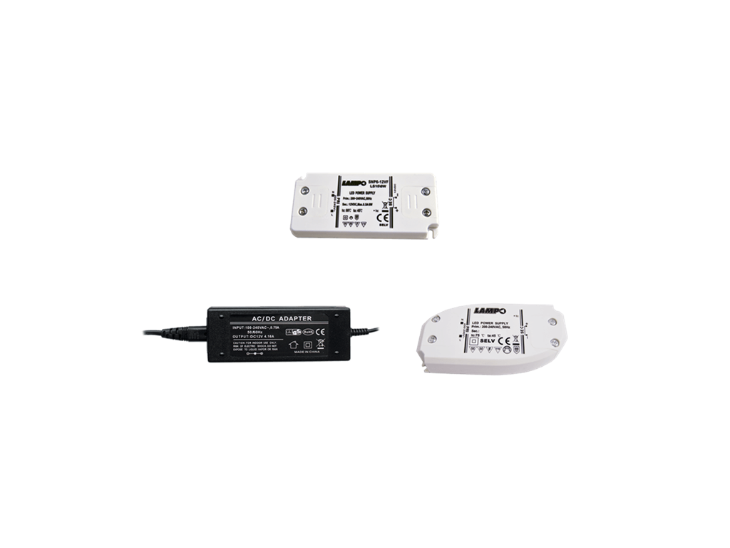 lpols12v.png ALIMENTATORE LED CONVERTER IP20 240V-24Vdc VARI WATT | LAMPO - immagine 1