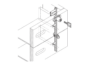 Serratura per Cassetti Chiusura Multipla Us 15 18x45  Meroni - immagine 3