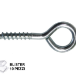 OCCHIOLO A VITE LEGNO ZINCATO IN BLISTER DA PEZZI 10  PUCCIONI