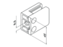 Pinza per Vetro modello 4200 mm.45x57 per Montante Piatto Spessore Vetro mm.6-12,76 varie finiture  Q-Raling - immagine 4
