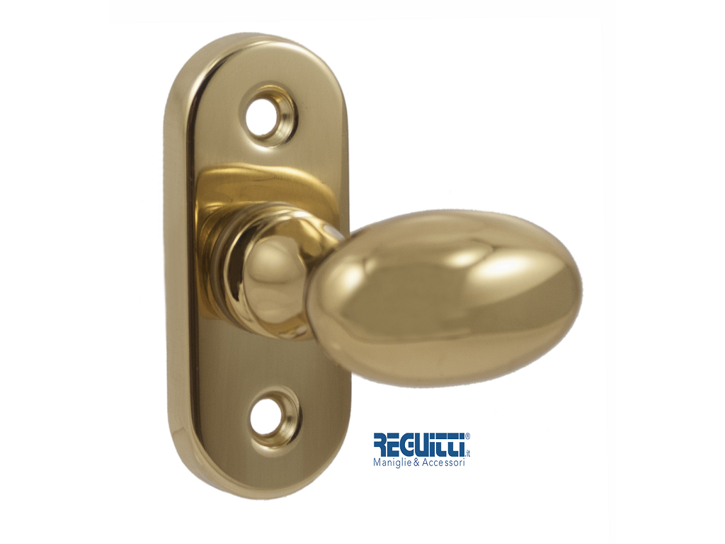 reg97sp007lvc.png Segretino Piccolo Girevole Rosetta Ovale d.67x27 Q8 LV -Ottone Lucido Verniciato | Reguitti - immagine 1