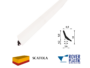 GUARNIZIONE PORTE INTERNE LEGNO SCORREVOLI SENZA PROTEZIONE DA 8,5x9,8 mm. prodotta da ROVERPLASTIK - immagine 2