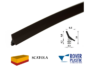 GUARNIZIONE PORTE INTERNE LEGNO SCORREVOLI SENZA PROTEZIONE DA 8,5x9,8 mm. prodotta da ROVERPLASTIK - immagine 3