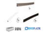 SCATOLA GUARNIZIONE PORTE INTERNE LEGNO SENZA PROTEZIONE mm.8,5x9,8h mt.29 BIANCO-MARRONE-BEIGE prodotto da ROVERPLASTIK