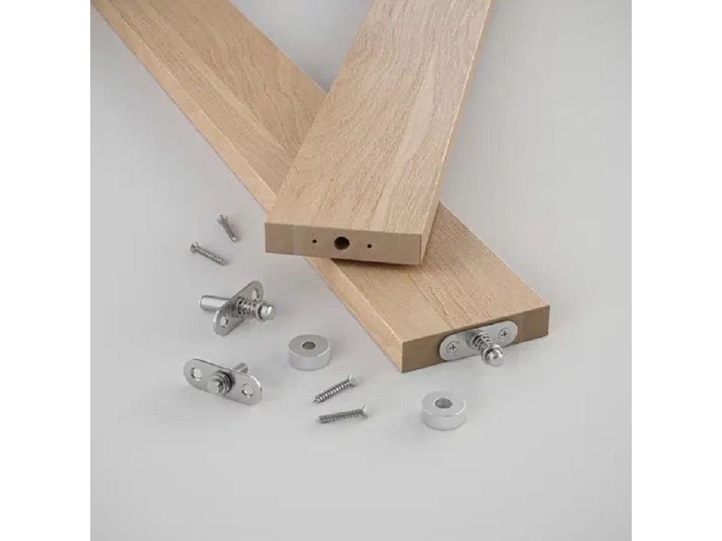 Blocchi di Rotazione Superiori e Inferiori per Perno Pivotante a Bilico Invisibile 360 DG ø25x10mm  Siso - immagine 2
