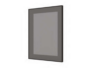 Telaio Alluminio per Anta Vetro mm.4 Profilo 20307 mm.45x20x8 su Misura Senza Vetro Nero Opaco