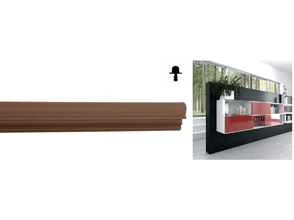 tsc621mc.png BINARIO INFERIORE PLASTICA cm.300 VARI COLORI | TERNO SCORREVOLI - immagine 1