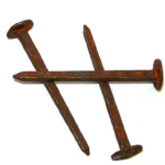 Chiodi in Ferro Tipo Bracchi Finitura Ferro Antico Ruggine varie lunghezze | Utensil Legno