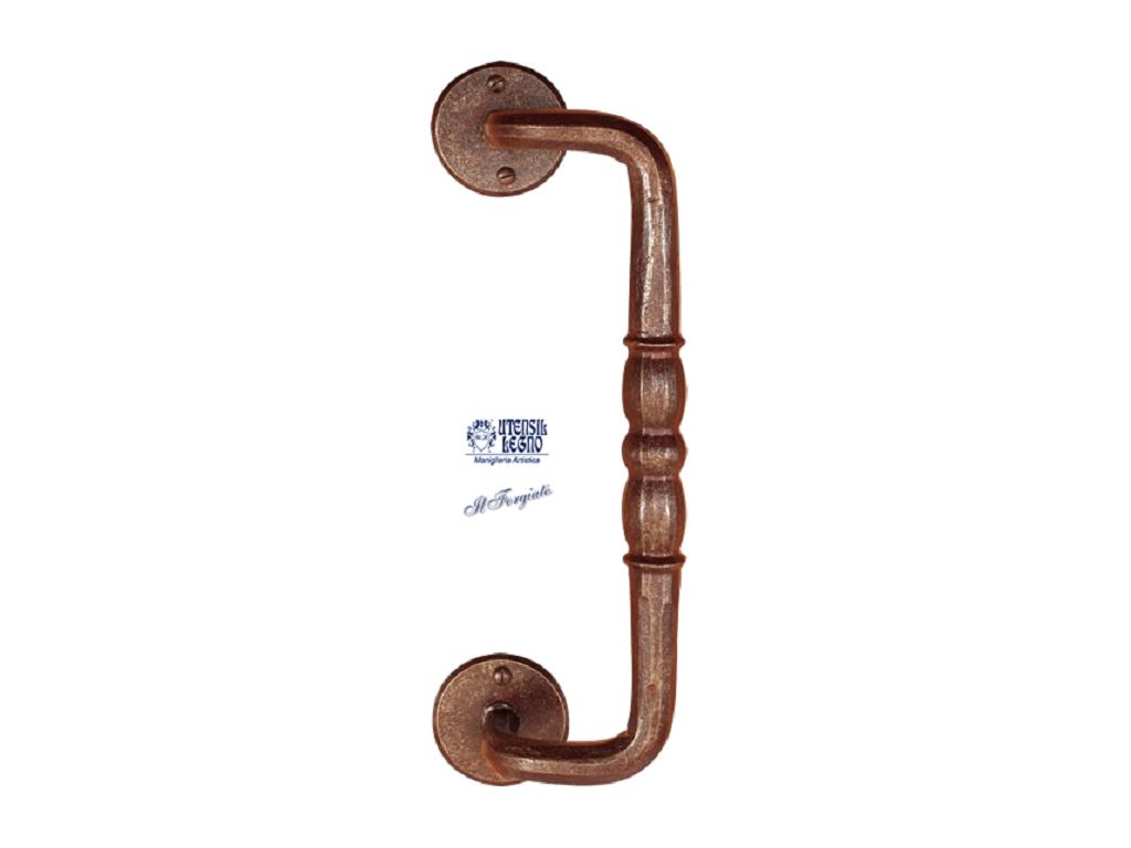 utsfa774rc.png Maniglione 774 Zancato d.50x260 Forgiato Ruggine | Utensil Legno - immagine 1