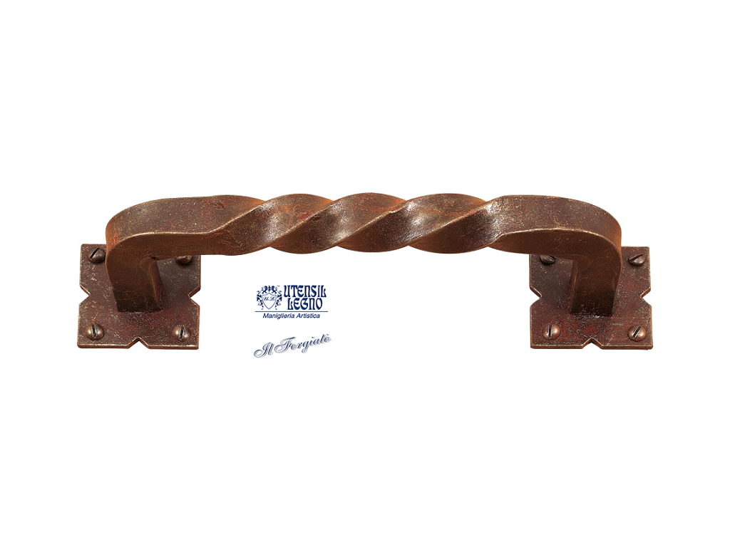 utsfa786rc.png Maniglione 786 Ritorto Mm.16x210 Forgiato Ruggine | Utensil Legno - immagine 1