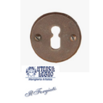 Bocchetta Tonda Foro Chiave mm.50x3 Forgiato Ruggine | Utensil Legno