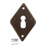 Bocchetta Rombo Foro chiave mm.45x70 forgiato Ruggine | Utensil Legno