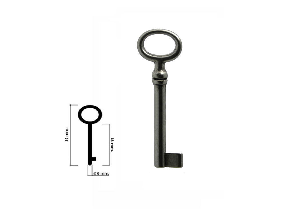 utsfc94855nc.png Chiave Mobile Femmina d.7x68/85mm Ferro Naturale | Utensil Legno - immagine 1