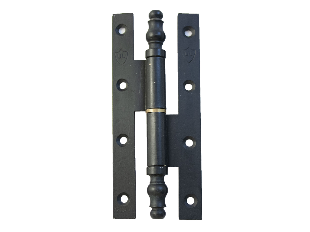 utsff232sxb.png Cerniera Piana mm.60x140 Ferro Nero Italiano Dx-Sx | Utensil Legno - immagine 1