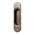 Maniglia Incasso Ovale Porta Scorrevole modello FM308 mm.32x120 Senza Foro Chiave Forgiato Ruggine | Utensil Legno