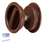 Maniglia Incasso Tonda Porta Scorrevole modello FM320 d.60/48 Con Nottolino Varie Finiture |Utensil Legno