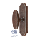 Maniglia per Finestra Cremonese Ovalina FM337 Placca mm.140x35 Forgiata Gratz Ruggine | Utensil Legno