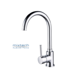 Miscelatore Lavello Monoforo Modello Tonda Canna Alta Cromato  Mixtech