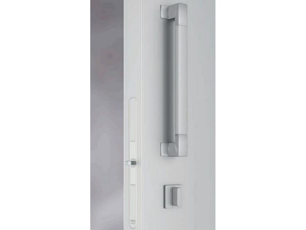 Serratura Infilare Mediana Touch & Close WC BT Frontale mm.18x196 Interasse 96 Entrata mm.50 varie finiture  AGB - immagine 4