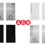 Maniglia Wave Incasso per Porta Battente Foro WC con Nottolino varie finiture | AGB