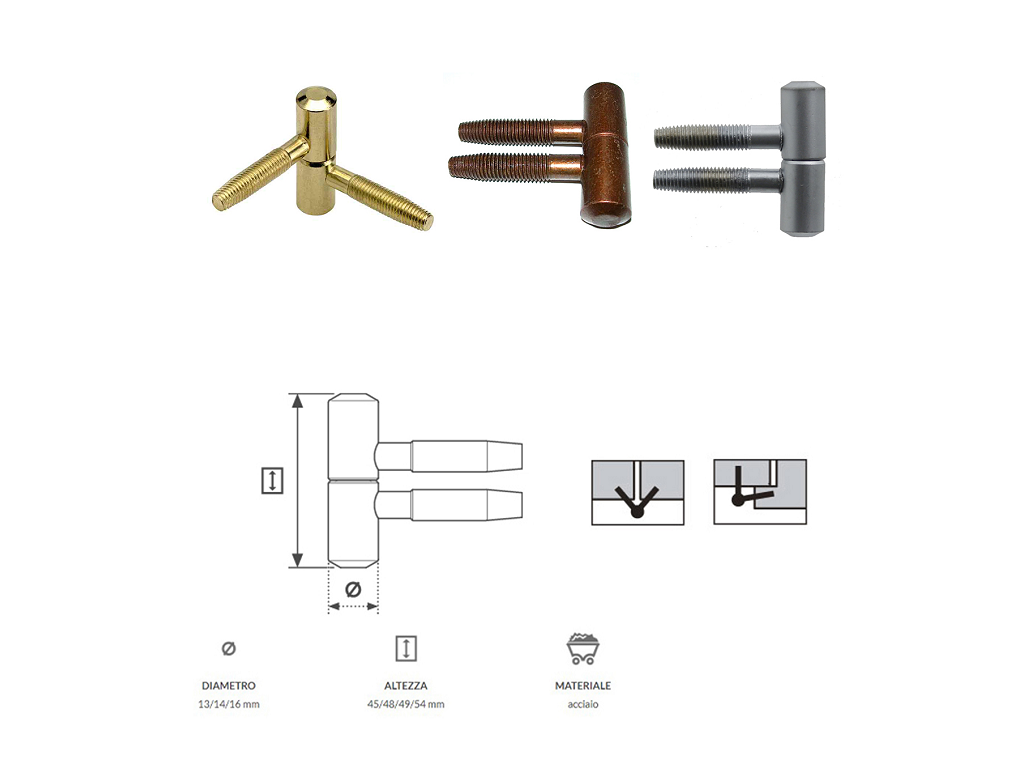 agbe00118xx00.png Cerniera Per Legno Anuba 2 Gambi Senza Segno d.13 varie finiture | AGB - immagine 1