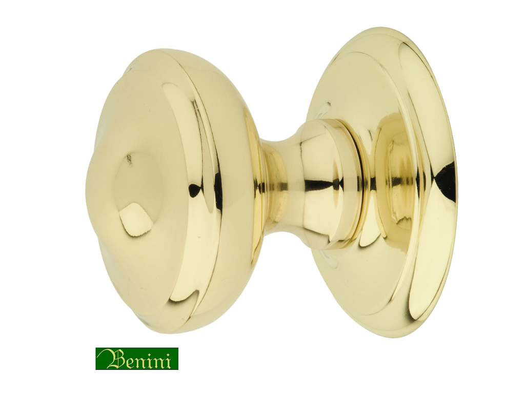 ben1280pvdc.png Pomolo Fisso Vittoria d.70x80h Rosetta R7 d.70x10 PVD | Benini - immagine 1