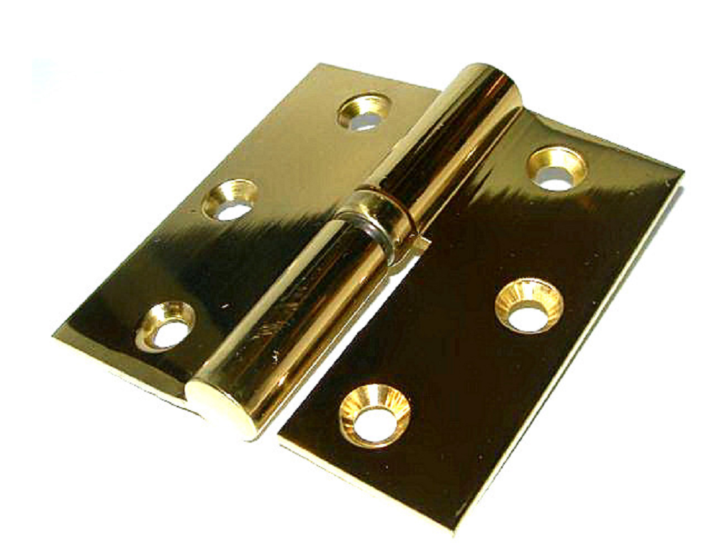 boe165mm76xd.png Cerniera Libro Cuscinetto Bordo Quadro mm.76x76 Pl.3x3 OL DX-SX - immagine 1