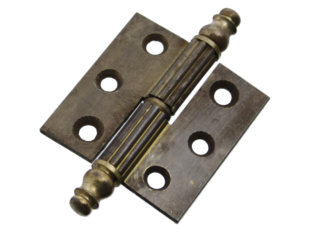 boe21mm40x4brd.png Cerniera Sfilabile Piana Piramide Rigata Ottone Bronzato mm.40x40 Anta Tirare SX-DX - immagine 1