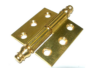 Cerniera Sfilabile Piana Piramide Rigata Ottone Lucido mm.40x40 Anta Tirare DX-SX - immagine 3