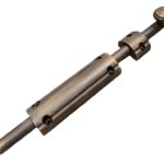Catenaccio Verticale Tondo Base mm.33 Corsoio d.13 Ottone OBGR varie lunghezze  Bonel