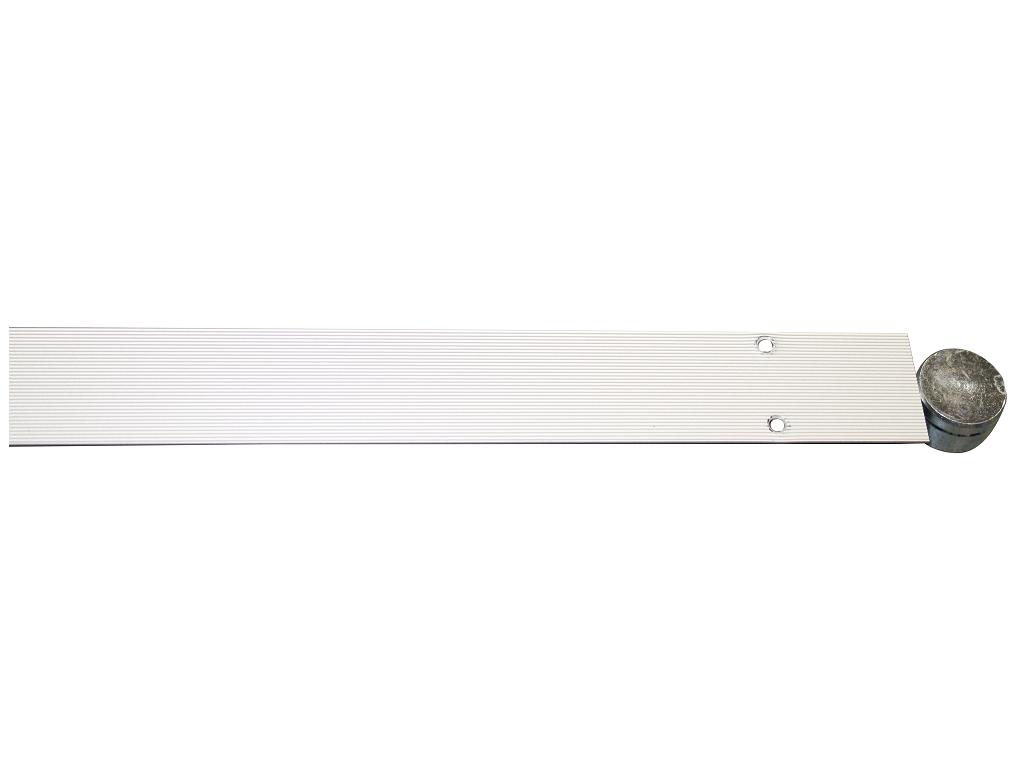 caidritto1.png Raddrizza Ante modello Dritto 1 Barra Completo con Copertura cm.240 Argento Caimi Export - immagine 1