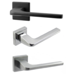 Maniglia Boston Rosetta Quadra D.45x45x10h Bocchetta Foro Chiave varie finiture  Comit
