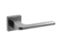 Maniglia Boston Rosetta Quadra D.45x45x10h Bocchetta Foro Chiave varie finiture  Comit - immagine 2