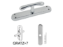 Cremonese Goccia Placca CR03 mm.188x38  Varie Finiture - immagine 2