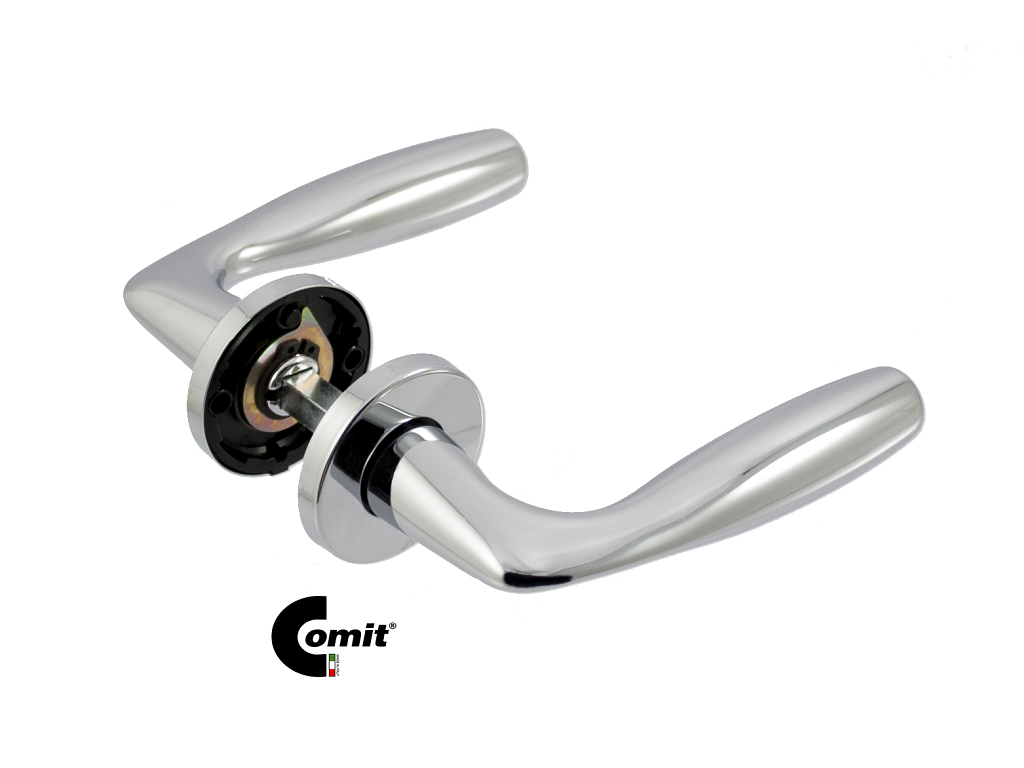 citjetro02pz2acc.png Maniglia Jet Rosetta Tonda Bocchetta Foro Chiave varie finiture | Comit - immagine 1